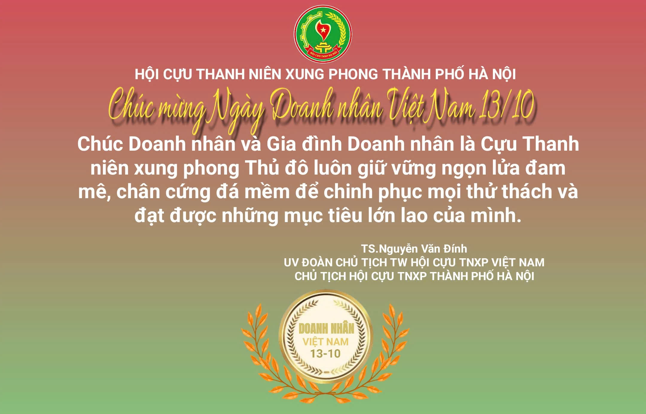 CHÚC MỪNG NGÀY DOANH NHÂN VIỆT NAM